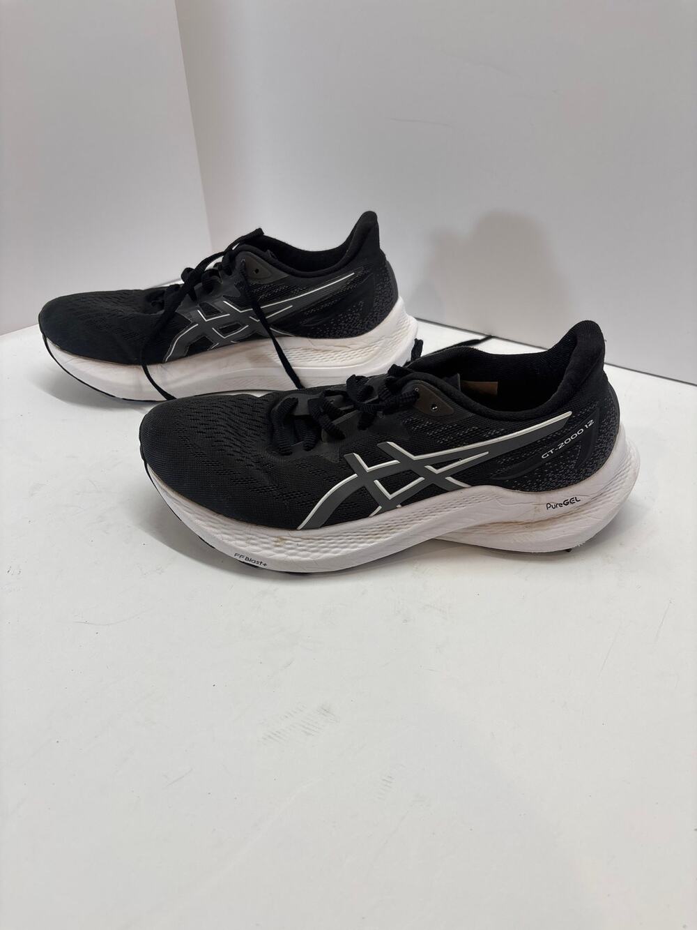 ASICS GT-2000 12 Women’s Running Shoes Black White PureGEL Size 8